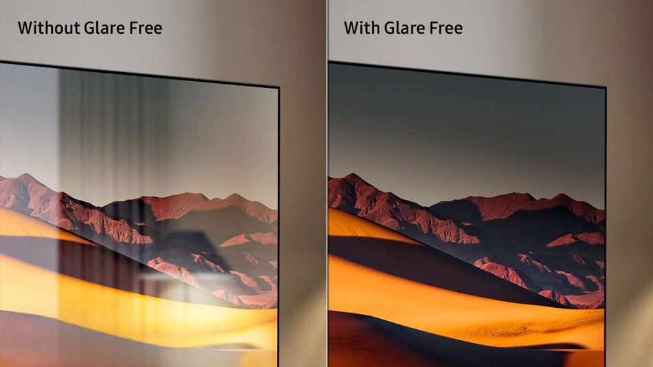 tivi Samsung giá rẻ Với lớp phủ chống phản sáng Glare Free, 
