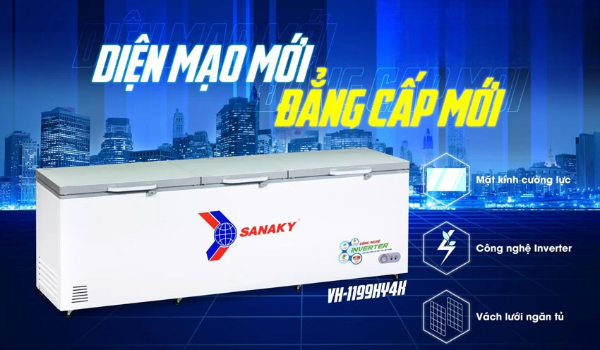 Tổng quan về tủ đông Sanaky Inverter VH-1399HY4K Tổng quan về tủ đông Sanaky Inverter VH-1399HY4K