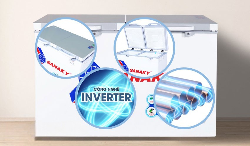 Sanaky VH-4099A4K được tích hợp khóa an toàn trên cánh tủ Sanaky VH-4099A4K được tích hợp khóa an toàn trên cánh tủ