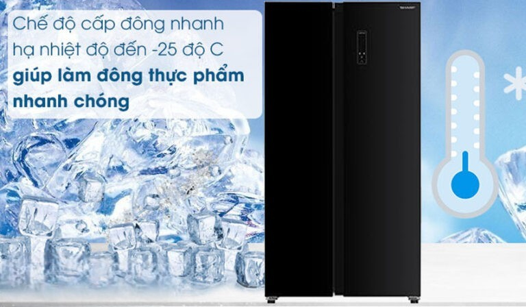 tủ lạnh Sharp SJ-SBX440VG-BK với công nghệ Inverter tiên tiến tủ lạnh Sharp SJ-SBX440VG-BK với công nghệ Inverter tiên tiến