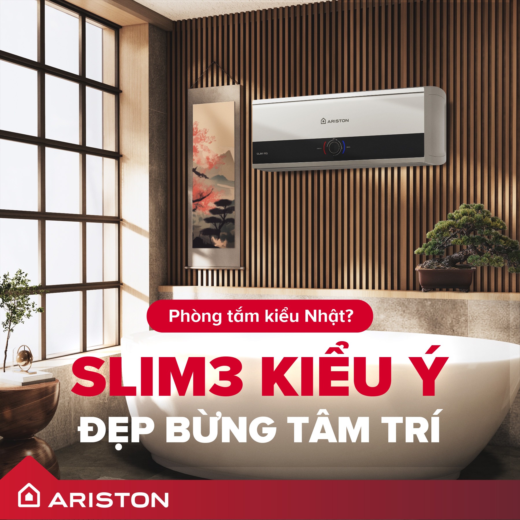 Bình nóng lạnh Ariston 20 Lít Slim3 20 RS
