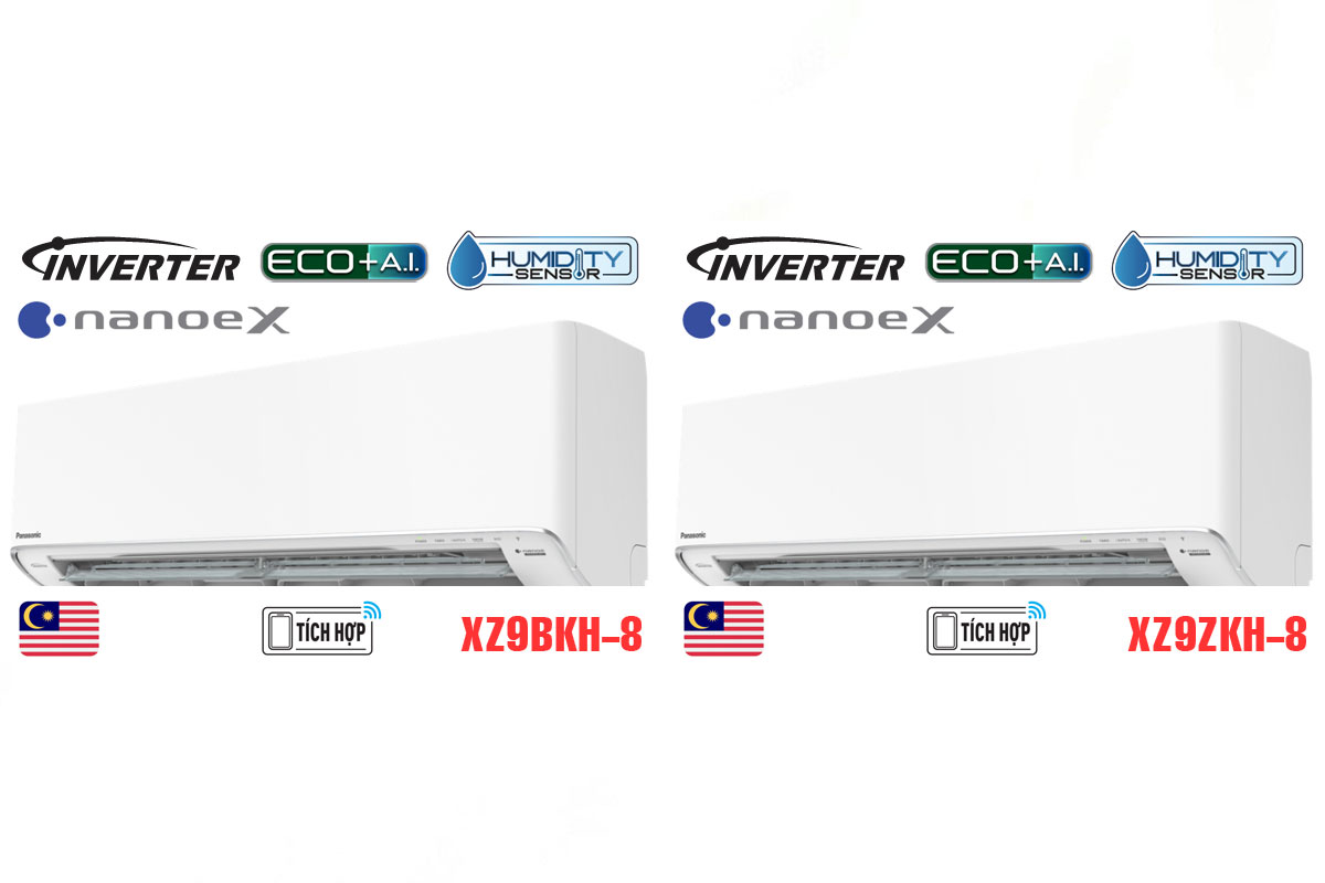 Điều hòa Panasonic CS-XZ9BKH-8 2025 và CS-XZ9ZKH-8 2024