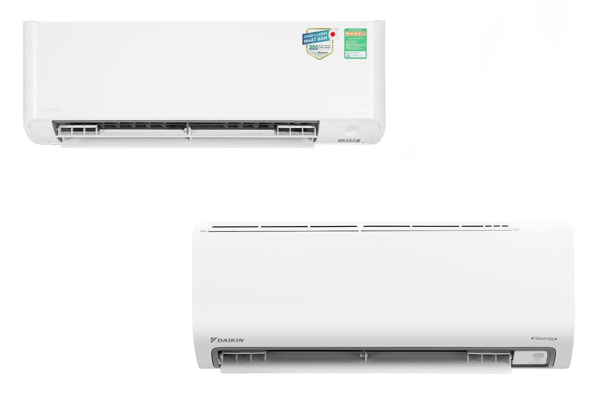 So sánh thiết kế và kích thước điều hòa Daikin FTKY60ZVMV và FTKB60ZVMV 