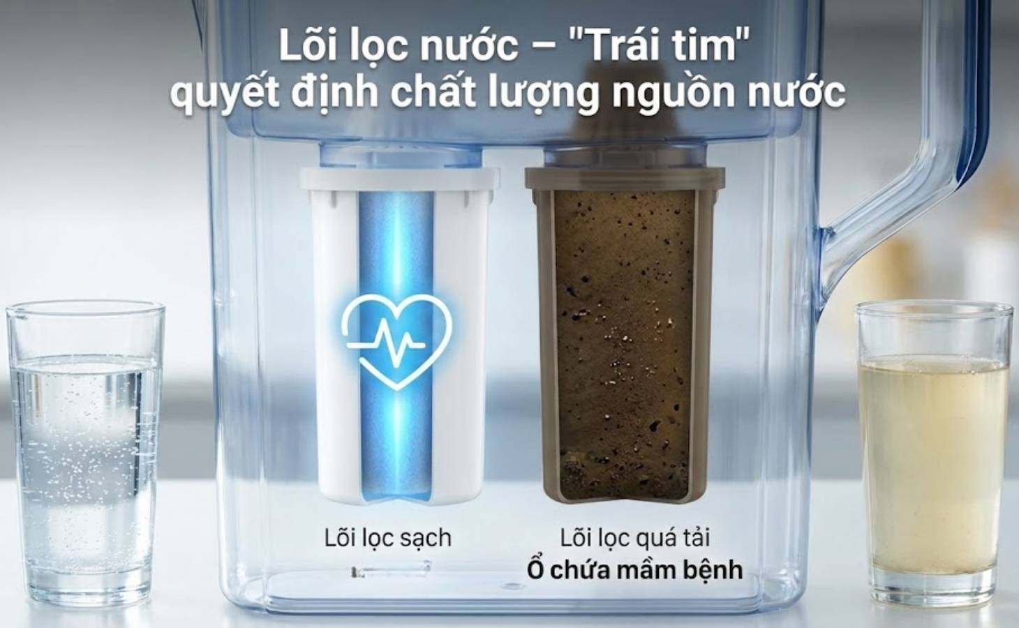 Lõi lọc nước sạch ảnh hưởng nhiều đến chất lượng nguồn nước