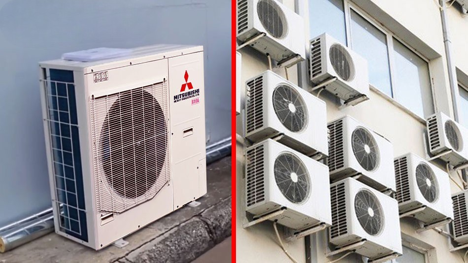 Sự khác biệt về thẩm mỹ và không gian lắp đặt trên điều hòa trung tâm Mitsubishi FDC140KXEN6