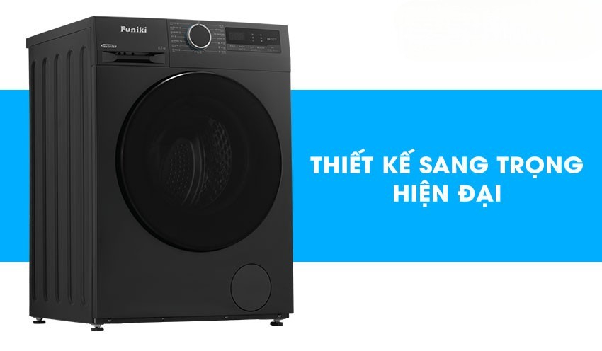 Máy giặt Funiki inverter HWM F8105ADG với thiết kế gọn gàng, hiện đại Máy giặt Funiki inverter HWM F8105ADG với thiết kế gọn gàng, hiện đại