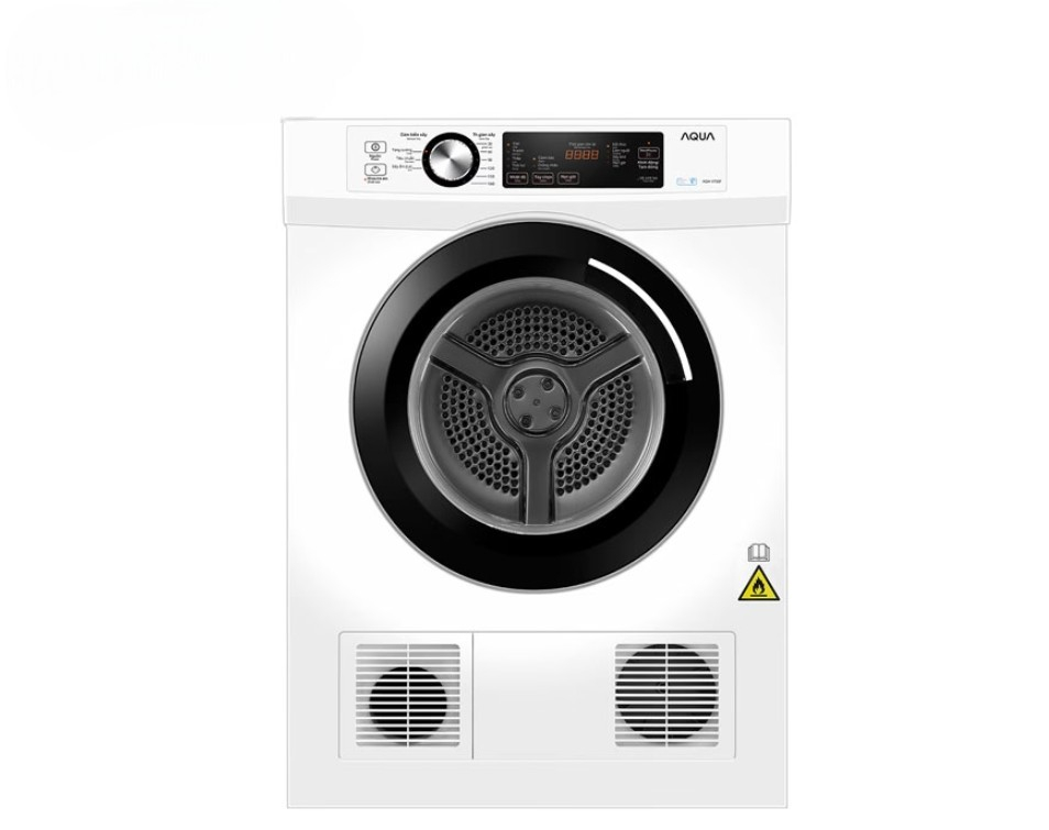 Máy sấy quần áo Aqua thông hơi AQH-V700FW với thiết kế đơn giản, tinh tế
