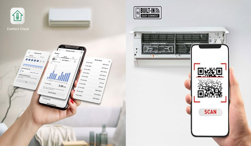 Điều hòa Panasonic CS-XZ12BKH-8 tích hợp nhiều tiện ích