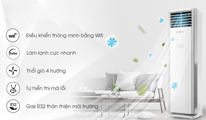 Điều hòa cây 42000 BTU 1 chiều giá tốt Gree 42000Btu GVC42ALXH-M6NNC7B Điều hòa cây 42000 BTU 1 chiều giá tốt Gree 42000Btu GVC42ALXH-M6NNC7B